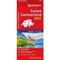 Michelin Wegenkaart 729 Zwitserland 2022