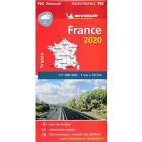 Michelin Wegenkaart 792 Frankrijk Scheurvast 2020