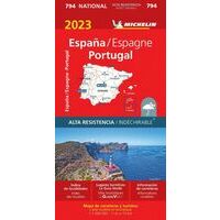Michelin Wegenkaart 794 Spanje/Portugal Scheurvast 2023