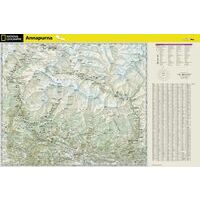 National Geographic Wandelkaart Annapurna Adventure Map 