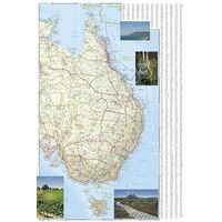 National Geographic Landkaart Australë Adventure Map