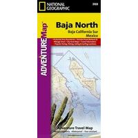 National Geographic Baja California Noord Adventure Map 1:450.000