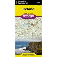 National Geographic Wegenkaart Ierland Adventure Map