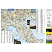 National Geographic Wegenkaart Italië Adventure Map