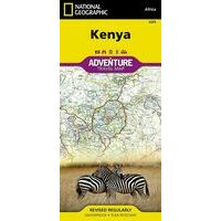 National Geographic Wegenkaart Kenia Adventure Map