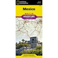 National Geographic Wegenkaart Mexico Adventure Map