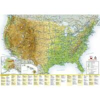 National Geographic Overzichtskaart USA Scenic Drives