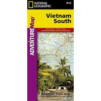 National Geographic Wegenkaart Vietnam Zuid Adventure Map