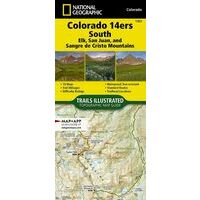 National Geographic Wandelkaart Colorado 14ers Zuid