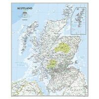 National Geographic Wandkaart Schotland