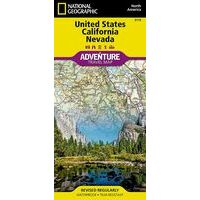 National Geographic Wegenkaart USA California & Nevada
