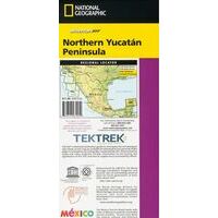 National Geographic Landkaart Yucatan Noord Adventure Map