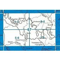 NGIB Topografische Kaart 67/1-2 Bouillon - Dohan