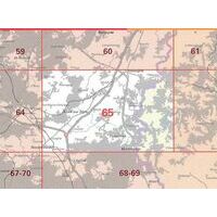 NGIB Topografische Kaart 65 Bastogne - Bastenaken
