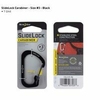 Nite Ize Carabiner #3 Slidelock Stainless Steel Black