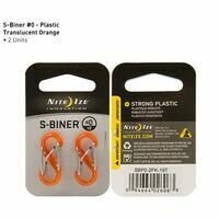 Nite Ize S-biner Plastic #0 Orange (2 Stuks)