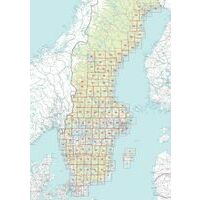 Norstedts Zweden Topografische Wandelkaart 46 Laxa
