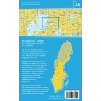 Norstedts Zweden Topografische Wandelkaart 46 Laxa