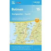 Norstedts Zweden Topografische wandelkaart 15 Bolmen