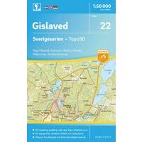 Norstedts Zweden Topografische Wandelkaart 22 Gislaved