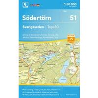 Norstedts Zweden Topografische Wandelkaart 51 Södertörn