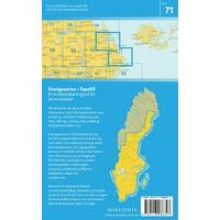 Norstedts Zweden Topografische Wandelkaart 71 Hallstavik