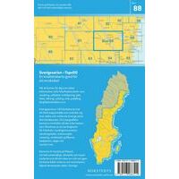 Norstedts Zweden Topografische Wandelkaart 88 Ljusdal