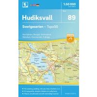 Norstedts Zweden Topografische wandelkaart 89 Hudiksvall