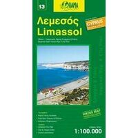 Orama Limassol Cyprus 1:100.000 Fietskaart