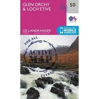 Ordnance Survey Glen Orchy & Loch Etive Active 050 1/50