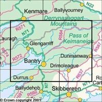 Ordnance Survey Ierland Topografische Kaart D85 Cork Kerry