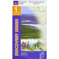 Ordnance Survey Ierland Topografische Kaart D01 Donegal Northwest