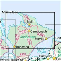 Ordnance Survey Ierland Topografische Kaart D03 Donegal Derry 1:50.000