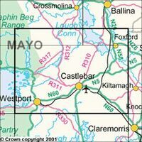 Ordnance Survey Ierland Topografische Kaart D31 Mayo Centraal