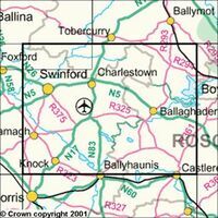 Ordnance Survey Ierland Topografische Kaart D32 Mayo Roscommon Sligo