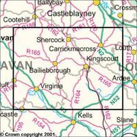 Ordnance Survey Ierland Topografische Kaart D35 Cavan Louth Meath
