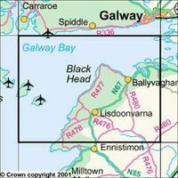 Ordnance Survey Ierland Topografische Kaart D51 Clare Galway