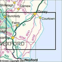 Ordnance Survey Ierland Topografische Kaart D69 Wexford
