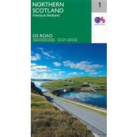 Ordnance Survey Wegenkaart 1 Schotland Noord