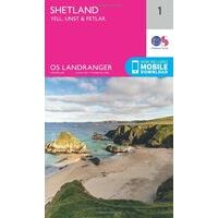 Ordnance Survey Wandelkaart 001 Shetland