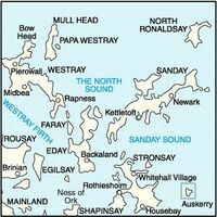 Ordnance Survey Wandelkaart 005 Orkney
