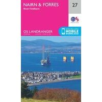 Ordnance Survey Wandelkaart 027 Nairn & Forres