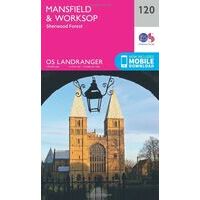 Ordnance Survey Wandelkaart 120 Mansfield & Worksop