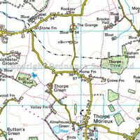 Ordnance Survey Wandelkaart 155 Bury St Edmunds & Sudbury
