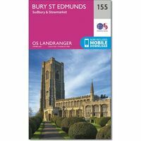 Ordnance Survey Wandelkaart 155 Bury St Edmunds & Sudbury