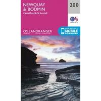 Ordnance Survey Wandelkaart 200 Newquay & Bodmin