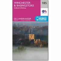 Ordnance Survey Wandelkaart Active 185 Winchester & Basingstoke