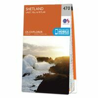 Ordnance Survey Wandelkaart Explorer 470 Shetland Unst Yell Fetlar