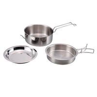 Origin Outdoors Stainless Steel Cooking Set 'snap Pack' 