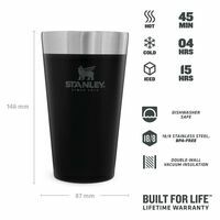 Stanley The Stacking Beer Pint 0.47L Matte Black